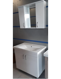 80 cm Alfa Dikdörtgen Taşlı Banyo Dolabı