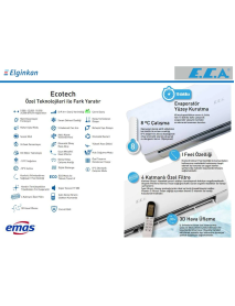 ECA Ecotech 12000 BTU Full İnverter A++ Duvar Tipi Klima R32